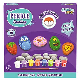 Kreative Kids Make Your Own Pebble Art Large Kit | Kids Painting Craft Kit | Kids Art Kit
