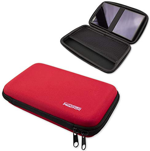 GPS-Tasche für Garmin DriveSmart 61 LMT – Hardcase mit Gummizug & Zubehörfach – stoßfest & ideal für unterwegs