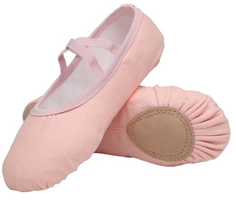 Flyd Ballettschuhe Gymnastikschuhe Ballettschläppchen Damen Ballerinas Tanzschuhe Frauen Schläppchen, 35 EU, Hellrosa