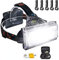 Stirnlampe, LETOUR Scheinwerfer 2500Lumens COB Superhelle wiederaufladbare LED Scheinwerfer Wasserdichtes Arbeitslicht für Camping, Angeln, Wandern, größerer Batteriebehälter, Super lange Arbeitszeit