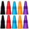 CNYMANY Lot de 10 bouchons à vin réutilisables en silicone avec bouchon en liège pour garder le vin frais – Rouge, bleu, orange, violet, noir