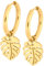 Wildcat Ohrringe Little Monstera Leaf Hoops Gold onesize