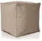 Green Bean Outdor Pouf-Hocker 40x40x40cm mit EPS-Perlen Füllung - Erweiterung & Addon für Sitzsäcke: Fußhocker Fußkissen - Bodenkissen Kinder & Erwachsene - Fußablage Sitzkissen Taupe