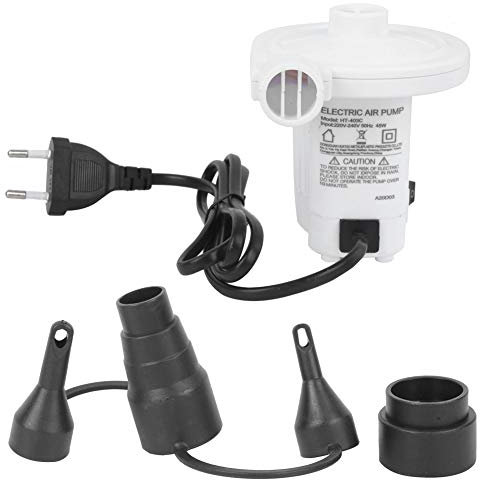 Wosune Pompe à air, Pompe à Matelas pneumatique, compresseur de Remplissage d'air Gonfleur de lit Portable Pompe à air de gonfleur de Bateau électrique pour Piscine Gonflables pour Pompe à air