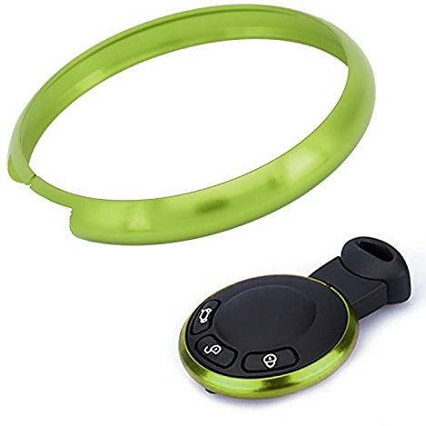 Abdeckung für Schlüsselanhänger, Akozon Aluminium Smart Abdeckung für Schlüsselanhängerring Ersatz für Mini R55 R56 R57 R58 R59 R60(Grün)