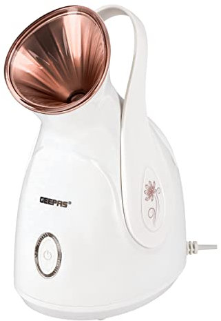 Geepas Facial Steamer - Nano Ionic Face Moisturizer Home Spa Kit, Cleansing Pores, Facial Sauna - 2 Years Warranty