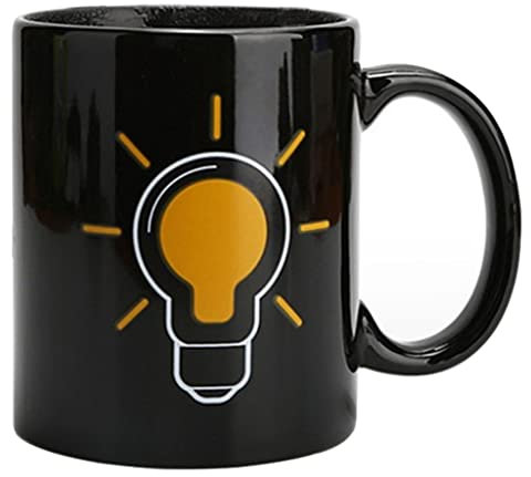 Tasse Qui Change De Couleur, Tasse Drole Collegue, Tasse Expresso Porcelaine, Couleur Change Chanssant des Gobelets Réutilisables, Tasses Sensibles À La Chaleur, 330 ML / 11 Oz