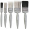 Harris Essentials Lot de 5 pinceaux de Peinture Brillante pour Murs, plafonds et Murs | 1,3 cm, 2,5 cm, 3,8 cm, 5,1 cm, Gris