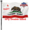 Jayus Doppelseitige California Republic Sates Flaggen 10 x 15 cm für den Außenbereich, lebendige Farben, 3-lagige Cali-CA-Bär-Flaggen-Banner, strapazierfähiges 100 % Polyester mit 2 Messingösen