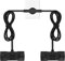 Câble d'extension AC Schuko Avec Prises 4 Voies, câble en Plastique Double fiche Schuko 2 m Avec Contact de Mise à la Terre, rallonge Schuko jusqu'à 16 A/250 V, Maison, Bureau, Noir