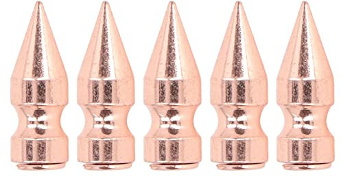 Pssopp 5 Stück Konische Spikes Nieten Kugelbolzen Metallkegel Spikes Niet 9 X 25 mm Roségold Metall Schraubbolzen Schraubverschluss Kegelbolzen für DIY Lederhandwerk Kragen Gürtel Dekoration