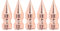 Pssopp 5 Stück Konische Spikes Nieten Kugelbolzen Metallkegel Spikes Niet 9 X 25 mm Roségold Metall Schraubbolzen Schraubverschluss Kegelbolzen für DIY Lederhandwerk Kragen Gürtel Dekoration
