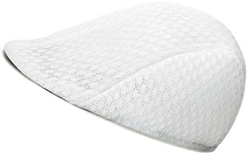 Faringoto Flache Kappen Hüte für Herren Herren Mesh Duckbill Newsboy Barett, weiß, One size