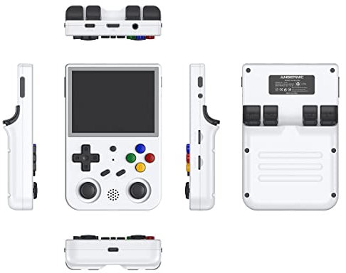 RG353V Consola de juegos de mano, Mini juego arcade retro con 35000 juegos, pantalla IPS de 3.5 pulgadas Sistema Linux portátil de código abierto Android11 consola de juegos retro Portablei,