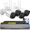 3K WLAN Überwachsungkamera Set, Kabellos Aussen Überwachungssystem 8 Kanal Videoüberwachung System, 4pcs 5.0MP Innen/Außen Digital Outdoor Überwachungskamera mit Aufzeichnung