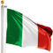 Brubaker Asta Portabandiera in Alluminio con Bandiera della Italia e Punta a Sfera Oro - Asta per Bandiera da 6 m con Presa a Terra per Giardino e Campeggio + Bandiera Nazionale Italiana 150 x 90 cm