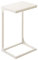 VASAGLE C-Shaped Side Table, Bedside Table, Sofa Side Table, with Metal Frame, Industrial, for Living Room, Bedroom, Cream White LET353W77