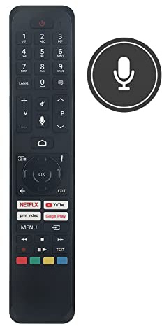 VINABTY CT-8563 R/C 45160 FernbedienungErsetzt für Toshiba Smart TV's | CT-8562 CT-8555 23794690 30108047 32WA3B63DA 42LA2063DAX 43LA3B63DA 49UA3A63DB 49UA3A63DG RC45160 Remote Control