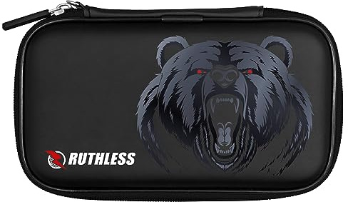 RUTHLESS Darttasche | Professionelle Darttasche zur Aufbewahrung von Darts, erhältlich in mehreren Designs., Schwarz , Standard, Etui