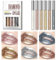 KARLOR Metallic Lippenstift Set, 6 PCS Lipgloss Glitzer Silber Gold matt metallic Lippenstift Set flüssig glänzend Lipstick Lipgloss Liquid Lipstick rosa champagner Glanz Punk Makeup（6-in-1 Set）