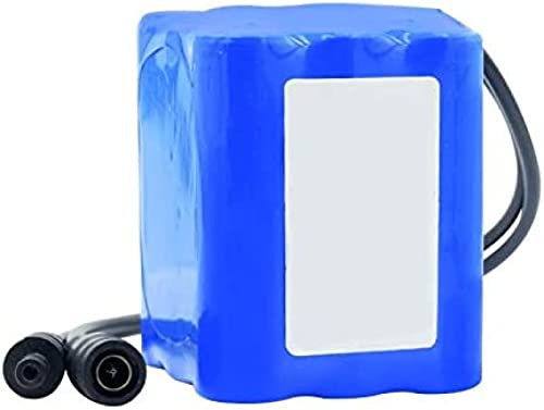 Pacco Batterie 12v 9000mah 18650, (9 Pezzi 18650 Celle Agli Ioni Di Litio Ricaricabili) Con Spina Cc Da 5,5x2,1 Mm Per Lampada A Led Per Spazzatrice Per Giocattoli