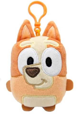 Bluey 90282 Bingo Mini-Plüsch-Schlüsselanhänger mit Taschenclip, mehrfarbig, Einheitsgröße, mehrfarbig, Einheitsgröße, mehrfarbig, One size