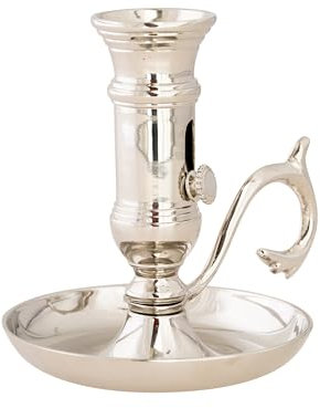 NKlaus Antiker Schiebeleuchter H 11cm - Stimmungsvoller Kerzenhalter im Vintage-Stil für Kerzen Ø 2cm Tafelkerzen