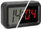 TFA Dostmann Digitaler Wecker, 60.2038.01, Wechsel zwischen LCD-LED Hybrid, batteriebetrieben, mit Weckalarm + Snooze-Funktion, mit 2 Helligkeitsstufen, Dimm Funktion (LED), schwarz