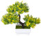 Verve Jelly Bonsaï Artificiel en Pot Plantes artificielles d'intérieur en Pot Plantes à Fleurs artificielles Bonsaï pour intérieur/extérieur décoration de Bureau Maison Bureau Jaune, 18,1 x 24,9 cm
