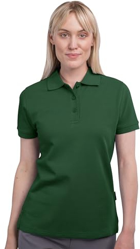 HRM Damen Heavy W Polohemd, Bottle-Green, 5XL