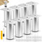 GZkushi Lot de 8 pieds de meubles réglables en alliage d'aluminium réglables en hauteur de 10 cm pour meubles, cuisine, bureau avec 1 tournevis, 32 vis