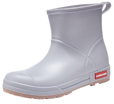 Dickly Stivali Da Pioggia Eleganti per Signore - Calzature Alla Moda Impermeabili, grigio, 250x17 cm