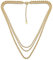 Bling Jewelry Collana A Choker A Tre Fili Con Catena Multistrato Taglio Diamante Brillante Dichiarata Per Donne Placcata Oro Giallo 15 18 20 30 Pollici