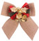 TianWlio Weihnachtsfeier Dekoration Kinder und Erwachsene 2022 Bowknots Weihnachtsbögen mit Eisenglocken Weihnachtsbaumschmuck Party Krawatte DIY Geschenk Schleife Weihnachtsfeier (C One Size)