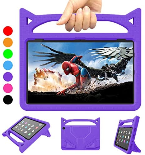 10 inch Tablet case for Kids,Light Weight Shock Proof Handle Stand Kids Friendly Case for 10 Tablet.(13th/11th Generation, 2023/2021 Release)(Incompatible with iPad Samsung). (Purple)