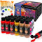 DagouColor 49 PCS Acrylfarben Set - 36 Farben * 2oz / 60ml Kunsthandwerk Farbe Flaschen, 12 Pinsel, 1 Palette, Art Supplies Geschenke für Kinder und Erwachsene Künstler