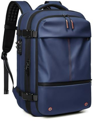 BagAdventure Sac Compresseur Avec Pompe, 2025 BagAdventure Airventure Sac à Dos Extensible Et étanche Pour Aspirateur, sac à dos de voyage pour bagage à main 60 L (Bleu)