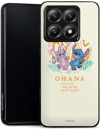 DeinDesign Silikon Hülle kompatibel mit Xiaomi 14T Case schwarz Handyhülle Lilo & Stitch Offizielles Lizenzprodukt Disney