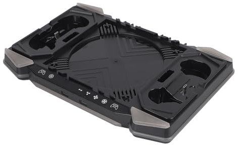 Console de Jeu Console Refroidissement Station de Rangement Station de Stockage pour Le Contrôleur de la Série, Expand Hook 6 * Disc Slot Fans de Refroidissement Externe