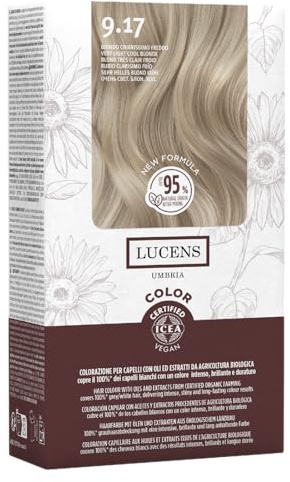 Lucens Umbria Color Kit 9.17 Biondo Chiarissimo Freddo Senza Ammoniaca Vegan