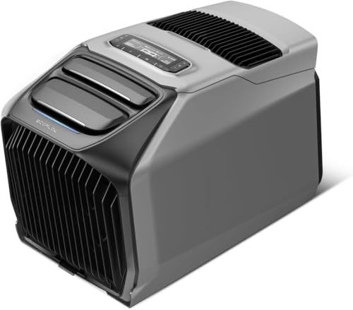 EcoFlow WAVE 3 Climatiseur Portable Réversible, Climatiseurs portables avec évacuation d’air, Froid 6100 BTU & Chaud 6800 BTU, Climatiseur Mobile avec Autonomie 8h, Charge Rapide, Contrôle App