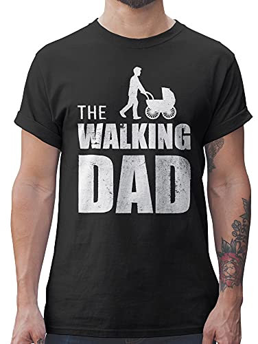 Shirtracer The Walking Dad Herren T-Shirt Geschenke Männer lustige Geschenke Männer Geschenke Weihnachten Geschenkidee für den Papa (M, Schwarz)