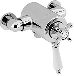 Bristan N2 CSHXVO C Exp Ctric Chrome 1901 Exposed Concentric Shower Valve, Bottom Outlet