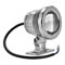 Unterwasser-LED-Lampe, Beleuchtung für Wasserbecken, Fernbedienung, RGB-LED-Farbwechsel, silber