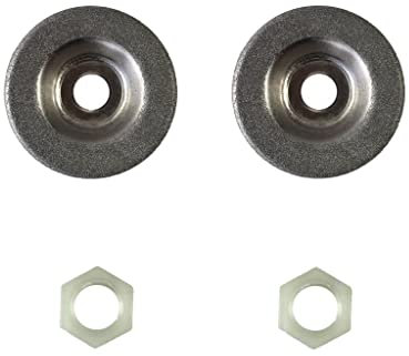 2x Schleifscheibe inkl. Mutter für Elektro Schärfstationen Abmessungen siehe Bilder passend für Güde Kraft Parkside Workzone und weitere