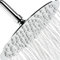 10''/ 25CM Pommeau de Douche Fixes Economie d'Eau et Haute Pression pour Salle de Bain, Tête de Douche en acier inoxydable avec 120 trous, connecteur pivotant 1/2