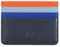 Porta carte di credito colorato in pelle Nappa 6 tasche DUDU Navy