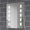 Illuminated Bathroom Mirror with LED Lights 390x500mm IP44 Rated - Lola LED Bathroom Mirror with Shaver Socket,Concealed Heated Demister Pad, & Motion Sensor, Wall-Mounted Vanity Mirrors for Bathrooms