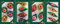 Krebs Glas Lauscha Weihnachtsdekoration/Christbaumschmuck aus Glas - 4er Boxset je 4 Weihnachtsbaumanhänger - Motiv: Bunt Reflex Glitzerdekor - Größe: ca. 10 cm