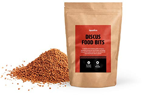 iQuatics Discus Perfectly Balanced Fish Food Bitz Ideal For Happy Healthy Fish - 120G